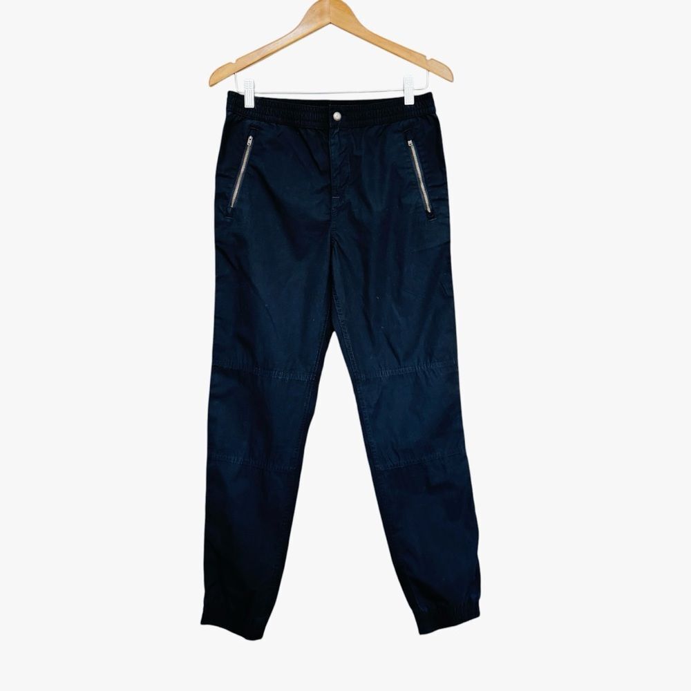NWT Polo Ralph Lauren Boys Cotton Poplin Jogger Pants Black Sz L (14-16)